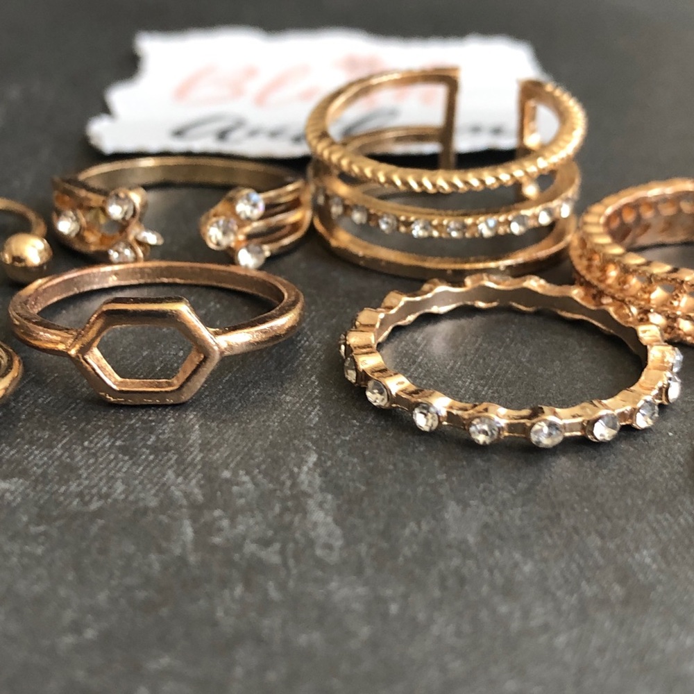 3/$25⚡️boho stackable midi knuckle ring set - Picture 11 of 14